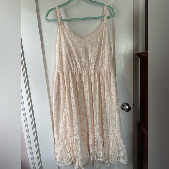 torrid Dresses & Skirts - Torrid NWOT Lacie Soft Peachy Pink Dress 18 Curvy Plus Size 🍭 Valentines